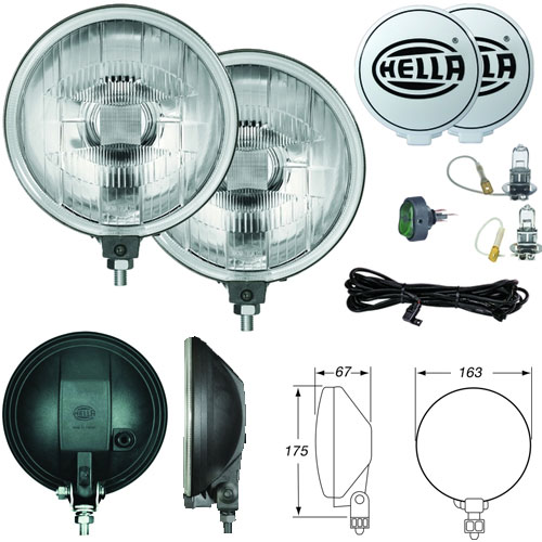 MINI Cooper Hella 500 Driving Light/Cover Kit H00570952 - MINI Accessories + MINI Parts