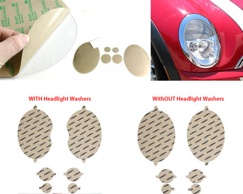 Headlight Protection Film: Clear: R50/2/3