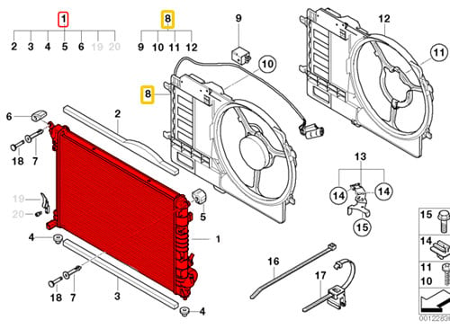 MINI Cooper Radiator 17117570821 - MINI Cooper Accessories + MINI ...