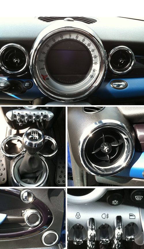 foretrække Stolthed Skulle Gen 2 Interior Chrome Dash Trim Ring Kit - MINI Cooper Accessories + MINI  Cooper Parts