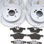 Stage 1 Brake Kit: Cross Drilled + Slotted