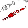 CV Joint Boot Kit: R52/3S: Automatic: Inner 