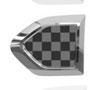 Side Markers: F60: Checkered: Black/Gray