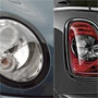 Headlight + Taillight Trim Set: Gloss Black: R55/6/7/8/9 Replacement