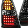 LED Rear Tail Lights: Black: Gen1