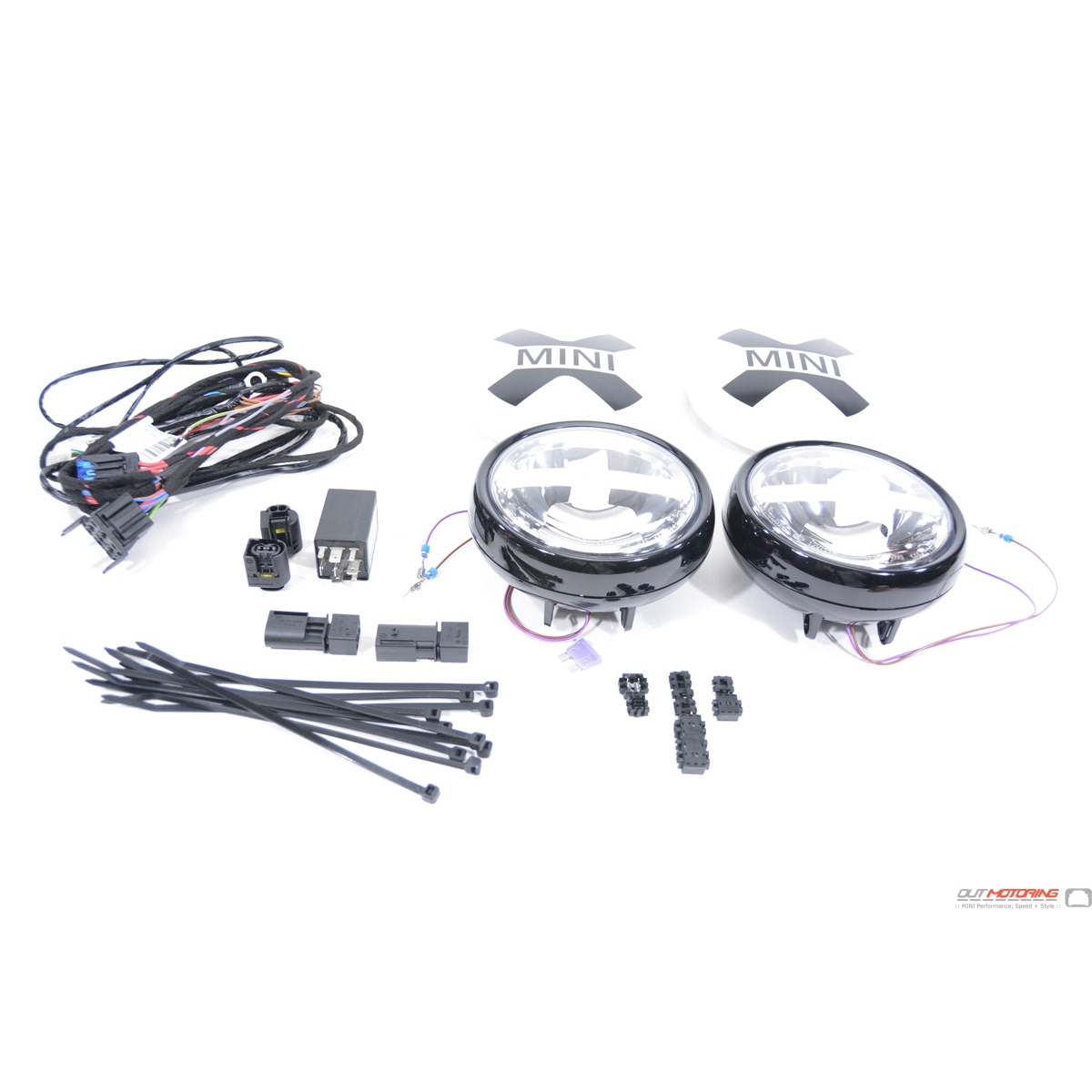 63122288982 MINI Cooper LED Auxiliary Driving Lamps: Black - MINI Cooper  Accessories + MINI Cooper Parts