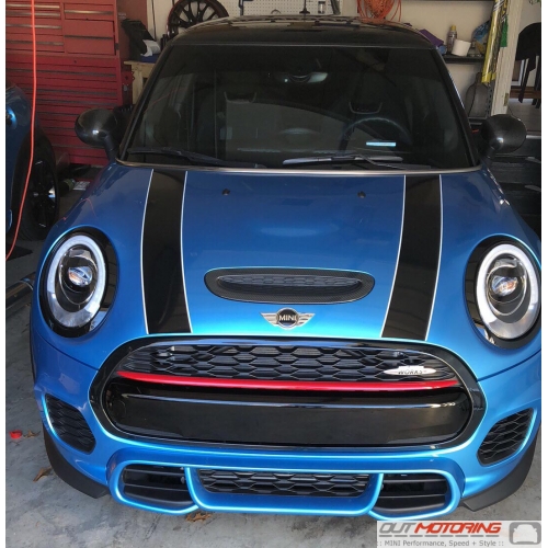 GT-F56-BLK Grill Trim Cover: Gloss Black: F55/6/7 Gen3 - MINI Cooper ...