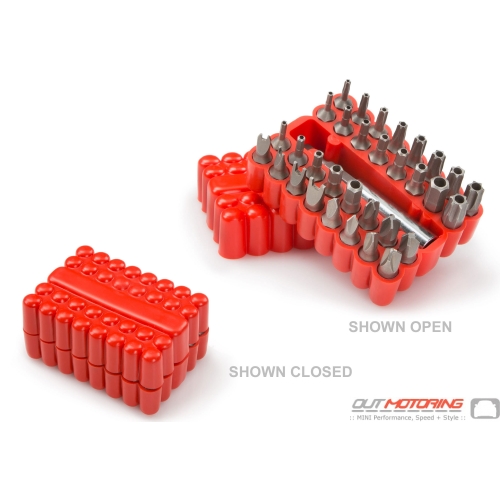 Tekton 2930 Security Screwdriver Bit Set 33 Piece Mini Mini Cooper