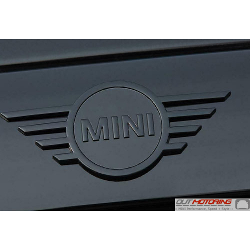 51142465242 Gloss Black Rear MINI Cooper badge Emblem F55 F56 F57 Blackout  - MINI Cooper Accessories + MINI Cooper Parts